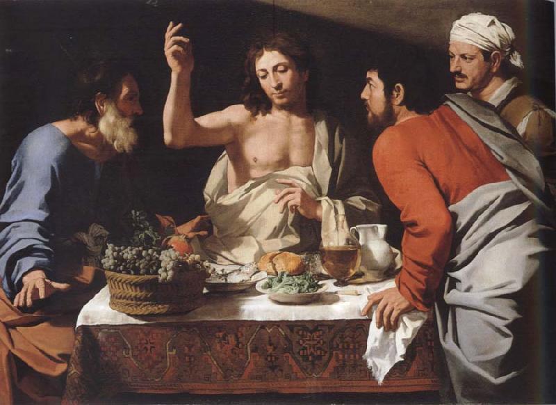 CAVAROZZI, Bartolomeo The meal in Emmaus Sweden oil painting art